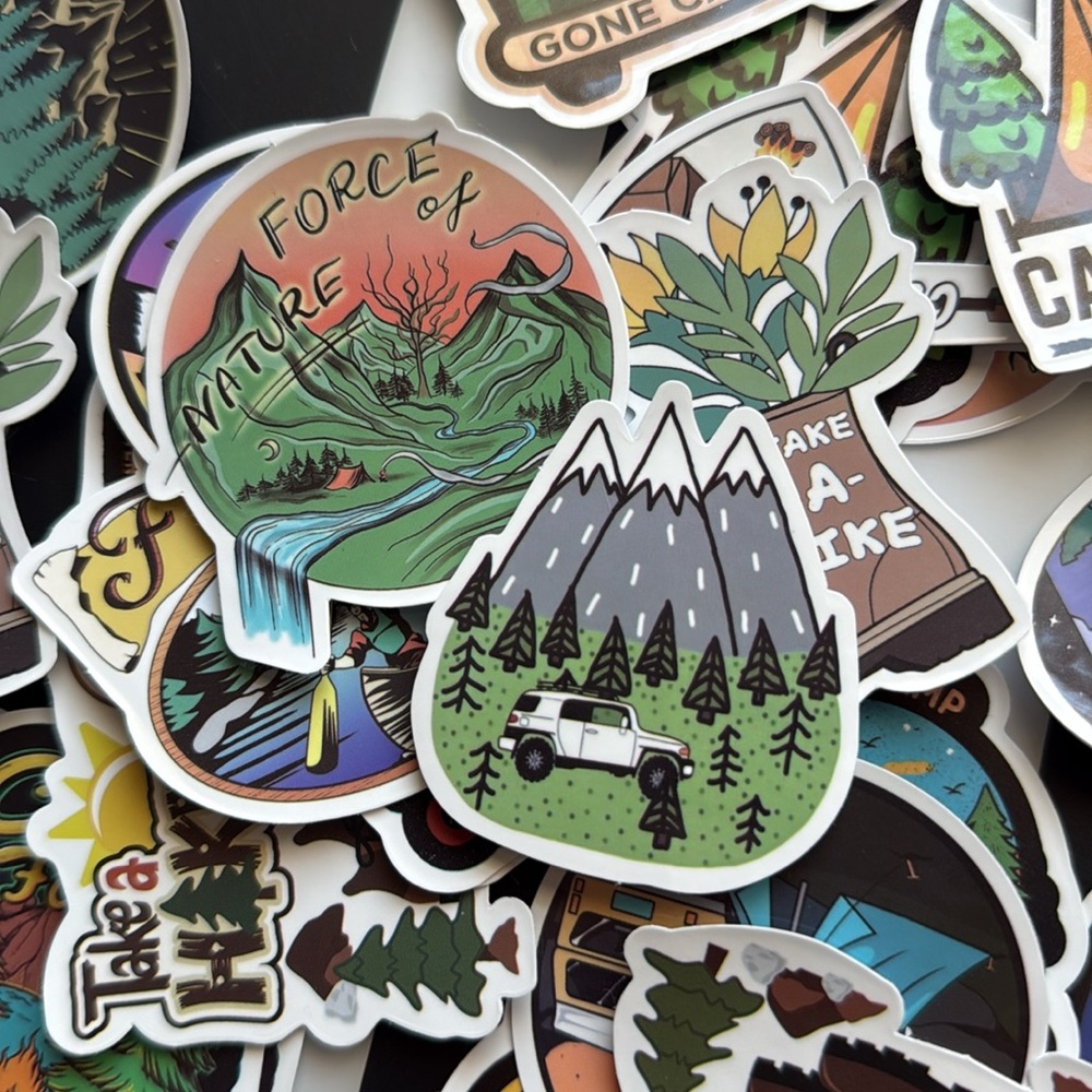 Colorful Camping Sticker Set - Picture 4 of 4